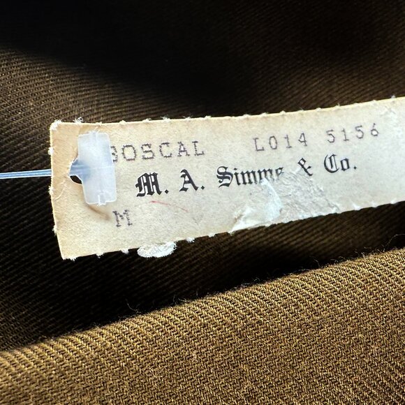 Vtg 80s Cropped Brown Boho Chic Freedom Parisian Military Jacket - Picture 9 of 13